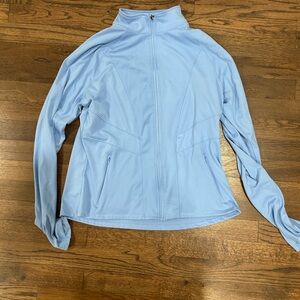 Women’s Light Blue Full-Zip Utility Jacket